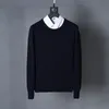 Commercio all'ingrosso 2024 nuovo best-seller high-end moda casual girocollo polo da uomo maglione di marca 100% cotone pullover maglione da uomo spedizione gratuita