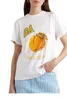 レディースTシャツデザイナーTシャツピーチプリントルーズクルーネック半袖カジュアルドロップデリバリーアパレル衣料品トップティーDHCYC