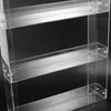 Dekorativa plattor Displayhållare Matchar Box Shelf 3-Tier Storage Acrylic för Market Store