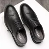 Casual Shoes Men's Brogue Men Leather Dress Formal Wedding Party for Retro Oxfords Man Business