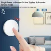 Steuern Sie Smart Home Tuya ZigBee Button Scene Switch Smart Linkage Smart Switch Batteriebetriebenes Arbeiten mit Smart Life ZigBee-Geräten