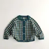 Pilover Plover Milancel Kids pulls coréens Style Plaid garçons tricot cardigans filles tricots 230809 Drop livraison de maternité bébé DHBP2