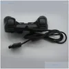 Spelkontroller Joysticks 1 Controller för PS2 Wired Gamepad Joypad Original / 2 PSX PS PCS Black Wholesale Drop Delivery Games Acces OTQ45