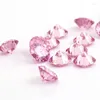 Diamanti sciolti rotondi brillanti taglio 0,5 cm 5 mm rosa laboratorio di diamante moissanite per cranica bracciale ad anello dorato 18k da 18k 18k