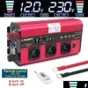 Avviatore di salto per autoPower Inverter Starter 5000W Dc 24V 12V a AC 220V 230V Convertitore di alimentazione Energia solare Lcd Sn 4Usb 4Fan con telecomando Con Dhzjg