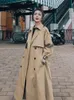 Coupe-vent pour femmes automne hiver moyen Long mode coréenne femmes Trench manteaux lâche sur le genou Style britannique vêtements 240309