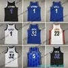 Maglie basket giovanile per bambini James 3 Allen 1 Derrick James Curry Iverson Rose Pippen James Rodman 23 Michael Johnson 0 Jayson Tatum Bird Kevin Pierce Duncan Garnett