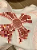 MIU Sparkle Diamond broderad alfabet T-shirt Summer Women's Top Brand Women's T-shirt Cotton Round Neck Short Sleeve Loose Y2K Fashionitzd