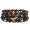 Beaded Car Care Cleanings Black Gallstone Bracelet Mens Fitness Energy Anti-Fatigue 6/8/10Mm Straightglove Drop Delivery Otymh