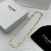 Mode Luxe ketting designer sieraden grote nagelvorm kettingen kettingen voor dames en heren feest Goud Platina sieraden