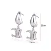 Boucle d'oreille de mode classique Titanium Steel Femme Boucles d'oreilles Version haute Stud Lettre C Femmes Designer Cadeaux de luxe Ne se décolore pas Bijoux en or