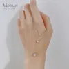 قلادات قلادة Modian Simple 925 Sterling Silver الهندسة قطع القلادة Zircon Zircon مناسبة للسيدات