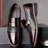 Dress Shoes Men Formal Leather Luxury Fashion Groom Wedding Oxford Plus Size 38-48