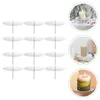 Portacandele 12 pezzi Supporto di fissaggio Supporto Piastra metallica Pilastro Piedistalli tealight votivi Candeliere