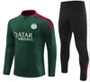 23 24 25 PSGIS PARIS TRACKSUT 2023 2024 2025 MBAPPE Kids Men Paris Training Suit Song Sleeve Football Soccer Jerseys Kit Uniform Chandal Adult Boys