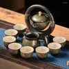 Teegeschirr Sets Gaiwan Chinesische Tee-Set Infuser Werkzeug Wasserkocher Luxus Geschenk Miniatur 6 Personen Maker Vintage Taza De Te Geschirr AB50TS