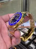 VIP Custom Watch średnica 41 mm wyposażona w 3235 Średnica ruchu 40 mm wyposażona w 3135 ruch szafirowe szklane lustro 24K Gold Coating Proces powłoki