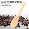Lepels 30 stuks kleine houten mini natuurproeverij specerijen zout voor keuken koken seizoen