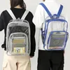 Sacs d'école imperméables, sac de voyage transparent, sacs à dos de grande capacité, sac à dos décontracté