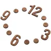 Relógios de parede relógios silenciosos numerais de bricolage suprimentos pendurados números de madeira para peças de reposição de mãos