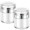 Storage Bottles 2 Pcs Press Cream Jar Multipurpose Pump Bottle Cosmetics Face Moisturizer With Lotion Airless Pp Travel