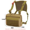 Väskor Taktisk västpåse Män Micro Outdoor Sports Chest Bag Militär Training Belly Pouch Camping Ryggsäck Hunting Accessories X588A