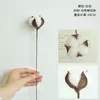 Decorative Flowers Cotton Branches Natural Simulation Home Decoration Wedding Goldfinch Holding Artificial