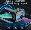 Kit de voiture Bluetooth C26 C28 Transmetteur Fm 5.0 Lecteur MP3 Double USB Type-C Charge U Disque Mains Radio Modateur Colorf Light Drop Delivery A Otxof