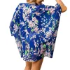 Bär sommarkvinnor Chiffon Floral Kimono Beach Cardigan Sheer Cover Up badkläder Långa blusskjortor Kvinnliga toppar