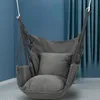 Balançoire suspendue toile chaise collège étudiant dortoir hamac avec oreiller intérieur Camping adulte loisirs 240325