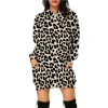 Womens Hoodies Sweatshirts Autumn Fashion 3D Leopard Print Versatile Ins Hoodie Long Sleeve Y Flowing Y2K Drop Delivery Apparel Clothi Dhrgw