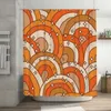 Shower Curtains Retro Rainbows And Stars Curtain 72x72in With Hooks Personalized Pattern Privacy Protection