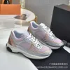 2022 Autumn and Winter Golden Horn Silver Corner Metal Leather Splice Breathable Mesh 3D Impression Process Lace up Sports Shoes Jogging Shoes