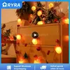 Cuerdas LED Navidad Piña Cadena Luz Campana Lámpara Pino Aguja Decoración Color Hogar Nuevo Año 2022 YQ240401