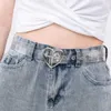 Cinturones Moda para mujer Pretina transparente Transparente Circular Cuadrado En forma de corazón Hebilla Pretina ancha Pretina punk para mujer Jeans Q240401