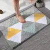 Bath Mats Nordic Style Cashmere Anti-slip Square Bathroom Door Floor Mat Thickened Bedroom Entrance Absorption Household Foot Soft Carpet