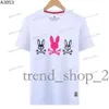 Physcho Bunny Rabbit Polo T Shirt Designer Mens T-shirt Trendry Fashion USA High Street Short Sleeve Tshirts Clothing Streetwear Psychological Bunny Psyco Bunny 398