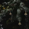 Feestbenodigdheden 25 pc's trompet bronzen hoorn bell kerstboom decoraties gouden jingle koper