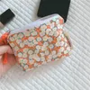 Sacos cosméticos pequeno compõem saco mini algodão floral organizador para mulheres batom maquiagem caso childrenlittle bolsa moeda bolsa
