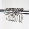 Hooks Wholesale Stainless Steel Gourd Ball Shower Curtain Hook Buckle Metal Five Beads Suspender Buckles Factory Direct