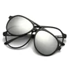 Солнцезащитные очки VCKA 6 In1 Pilot, поляризационные солнцезащитные очки для близорукости, магнитные клипсы, мужские и женские очки, классические очки с оптическим рецептом от -0,5 до -6,0 240401