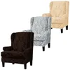 Housses de chaise à oreilles, housse de fauteuil à fond élastique, housse de canapé, aile arrière King, lavable en machine pour chambre