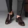 Sapatos casuais masculinos plus size couro moda ao ar livre negócios oxfords formal escritório andando calçado zapatos elegantes hombre