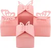 Gift Wrap 50pcs Creative Solid Color Butterfly Wedding Candy Box For Party Birthday Small Boxes Decoration