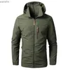 Men's Jackets Chaquetas para hombre, chaqueta militar impermeable con capucha, cortavientos, abrigo elástico para deportes de acampada al aire libre, ropa masculina, abrigo finoL2404