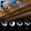 LED-snaren Kerstverlichting Clips Buiten 100 stuks Vakantie Voor Buiten Lichtslingers Hangende Dak Ijspegel YQ240401