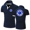 EMT Emergency Ambulance Mens Summer Polos Shirt Casual Solid Color Shorts Sleeves Printing Business Tops Clothing 240320