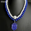 Hanger Kettingen Afrikaanse Vrouwen Sorority Society ZETA PHI BETA Inc Symbool Emaille Metalen Letter Badge 1920 Meerlaagse Parel Kraal