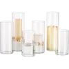 Candle Holders Holder Clear For Pillar Candles Home Decoration Centerpieces Glass Cylinder Floating