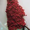 Bouquet de fleurs de roses artificielles en soie, fausses roses, décorations de fête pour centres de table de mariage, 50 pièces, mur de fleurs 240322